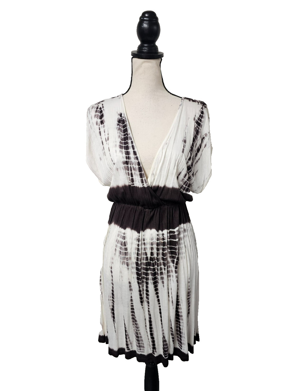 Y2K Club Z Swim Cover Up Dress Womens M Tie Dye Beach Resort Coverup Gauzy